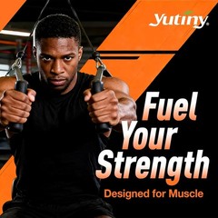 Yutiny Whey Protein Gummies 10g Protein BCAA 2:1:1 – Sugar Free Orange 120 Count
