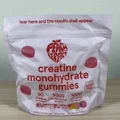 Peach Perfect Creatine Monohydrate Gummies Tropical Punch EXP 06/2027
