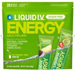 Liquid I.V. Energy Multiplier Sugar-Free Variety Pack, 26 pk.
