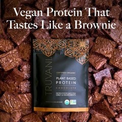 Truvani Organic Plant Based Vegan Protein Powder – Chocolate -8.75oz/10 Servings