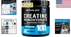 Unflavored Creatine Monohydrate – 13.4 oz, Gluten-Free & Keto-Friendly