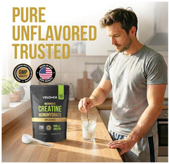 Creatine Monohydrate 100% Pure Powder 1000g (2.2 lb) Micronized
