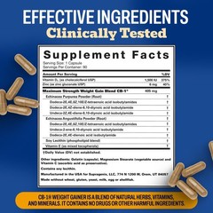 Weight Gainer Pills 90 Count | Appetite Booster for Men & Women | Mass Gain