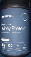 Gainful Everyday Whey Protein Powder 23g Protein per Serving Unflavored (2 PACK)