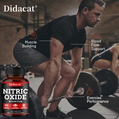 Nitric Oxide Booster Supplement Capsule– Promotes Nutrient Flow to Muscles&Heart