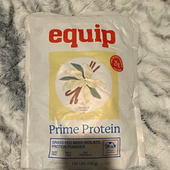equip Prime Protein Grass-Fed Beef Isolate Powder Vanilla Dairy-Free 1.67 lb