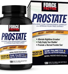 Force Factor Prostate Support Bladder Flow – Saw Palmetto Beta-Sitosterol 120ct
