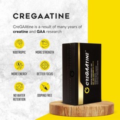 cregaatine – scientifically revolutionzed creatine, creatine+gaa, energy supplem