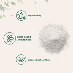 L-Glutamine Powder 1Kg Pure Free Form Vegan Non-GMO for Muscle Recovery