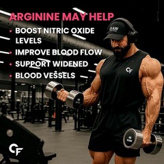 L Arginine Supplement 3000mg | Pre-workout For Unisex – Mix Berry Flavour – 90g