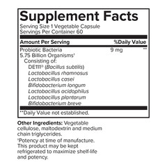 Portions Master Advanced Probiotic 5.75 Billion Organisms – 60ct