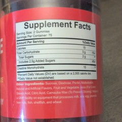 KANBEL Creatine Monohydrate Gummies Strawberry 150 Count 4g Sports Performance
