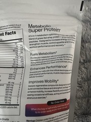 metabolic. Super Protein Powder Creamy Vanilla 19g 100 Cal 0g Sugar 15.34oz