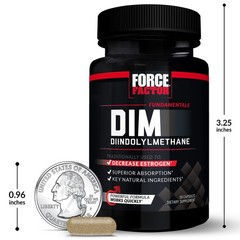 Force Factor Dim 3-Pack Pills To Decrease Estrogen In Men Diindolylmethane