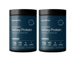 Gainful Everyday Whey Protein Powder 23g Protein per Serving Unflavored (2 PACK)