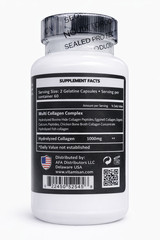 Multi Collagen Peptide protein 120 Caps 100o mg Type I,II,III,X Anti-Aging keto