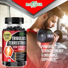 Tribulus Terrestris Extract Natural Testosteron Booster 60/120 Capsules