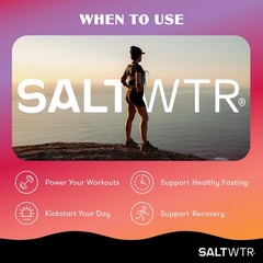 New SaltWTR Functional Daily Electrolyte Hydration Raspberry Sport – 30 Pack