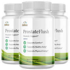 Prostate Flush- Prostate Support- 3 Bottles- 180 Capsules