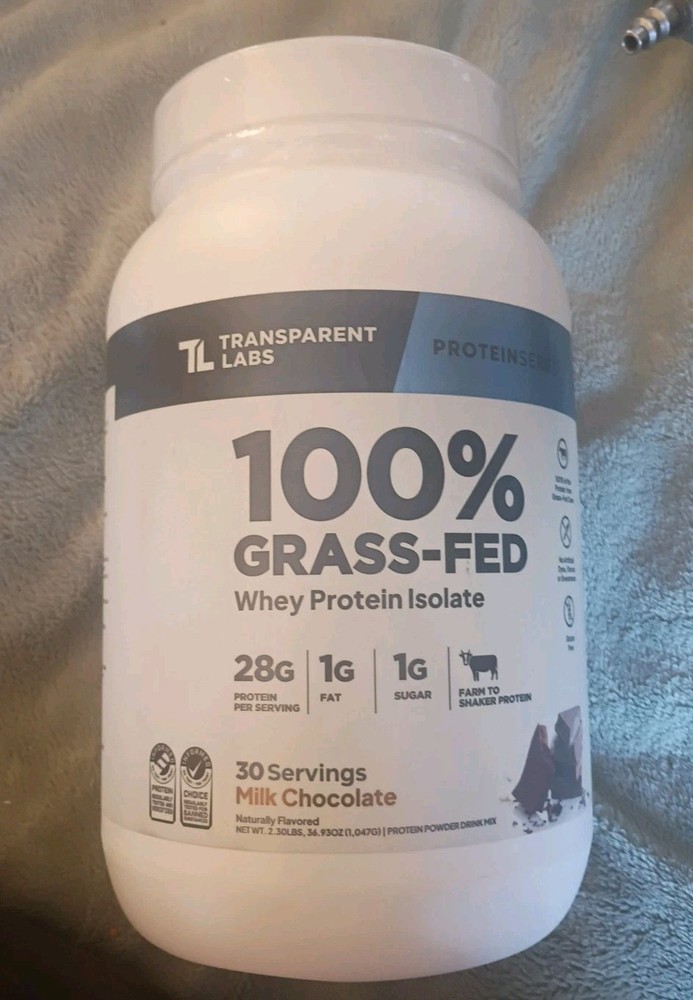 Transparent Labs 100 Grass Fed Whey Protein Isolate 30 Servings Chocolate 1/2028