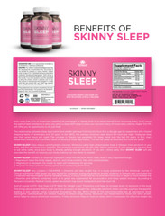 Skinny Sleep Support Weight Management & L-Carnitine Heart Health Supplements