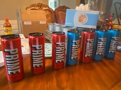 PRIME Hydration Energy Drink Blue Raspberry and Fruit Punch Flavors New 12 fl oz