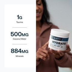 Transparent Labs Hydrate Naturally Sweetened Electrolytes Powder – Hydration
