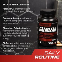 PrimeGENIX CalmLean Stimulant, Free Fat Burner, Weight Loss
