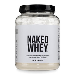 NAKED Grass-Fed Whey Protein Concentrate Powder, NSF Certified Non-GMO 2 lb