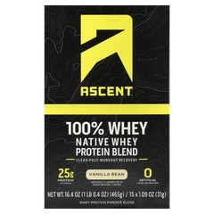 Native Whey Protein Blend, Vanilla Bean, 15 Packets, 1.09 oz (31 g) Each