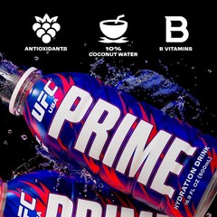 PRIME Hydration Sports Drink – UFC Special, 16.9oz – Berry Freeze (12 Bottles)
