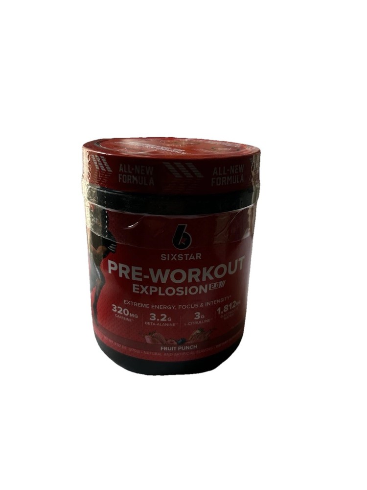 Pre-Workout Explosion 2.0, Fruit Punch, 9.52 oz (270 g) Dietary Supplement New