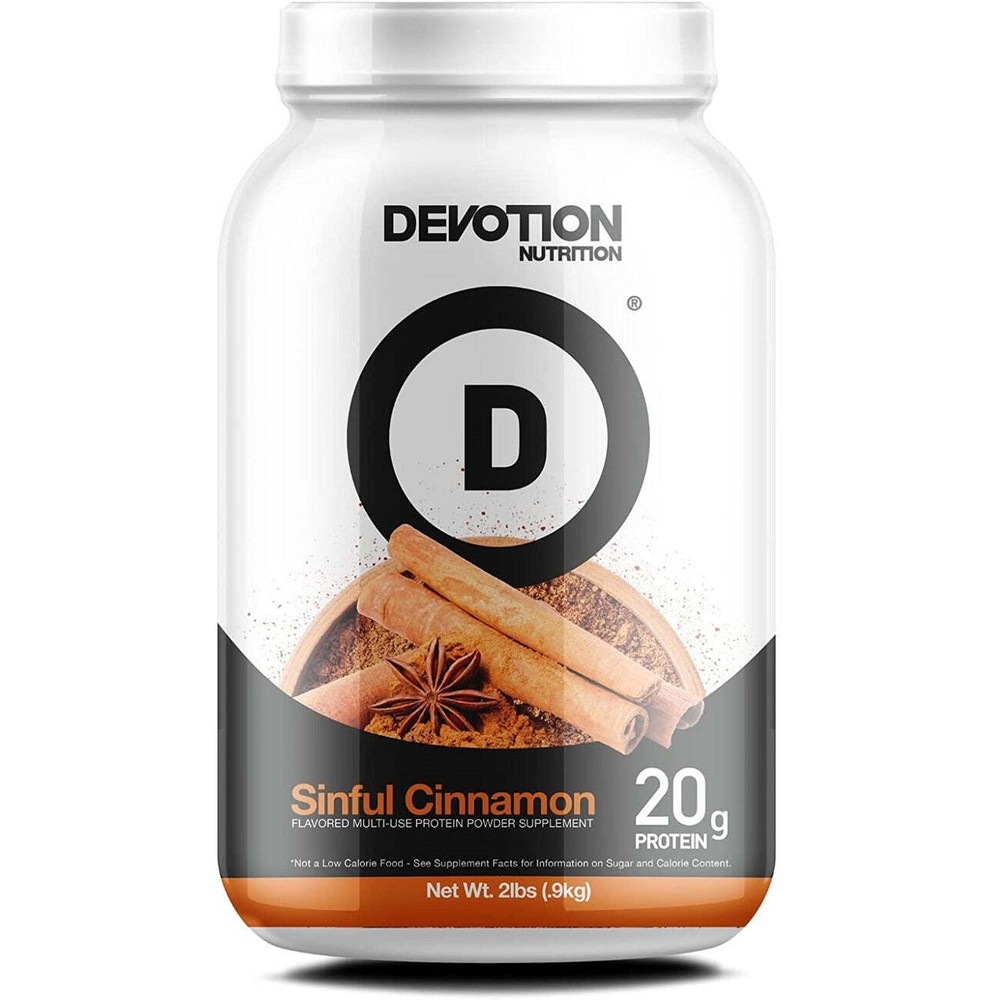 Devotion Nutrition Protein Powder – Sinful Cinnamon (2lbs)