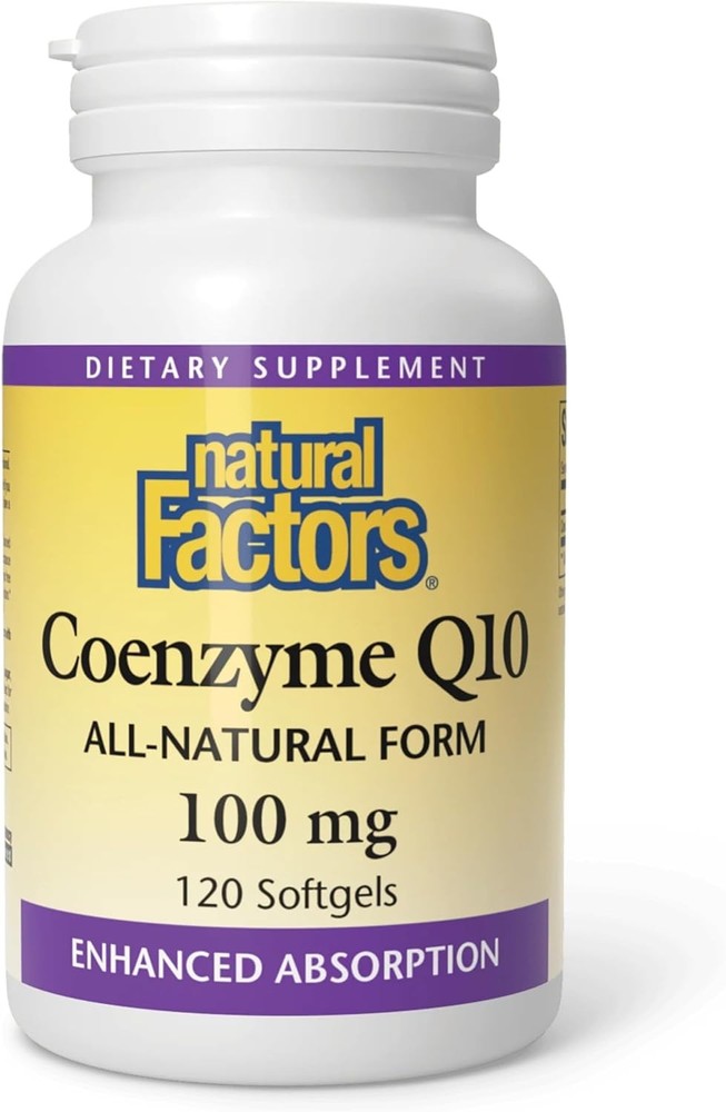 Coenzyme Q10 Softgels for Energy Support & Enhanced Absorption (120ct)