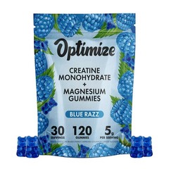 Blue Razz Creatine Monohydrate Gummies 120 Gummies w/ Magnesium Swoly Ecowise
