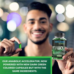 Worldwide Nutrition Anabolic Accelerator 180 Count Muscle Growth Energy Men
