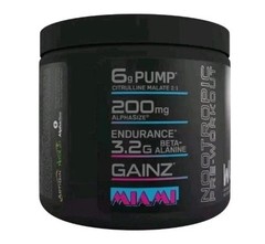 Bucked Up Woke AF Pre-Workout Energy Pump Powder – Miami – Size: 8.7 oz
