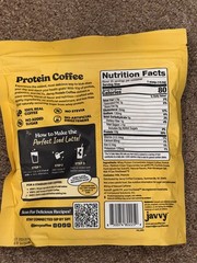 Javvy Protein Coffee Chocolate Peanut Butter 13.8 oz exp 4/2028