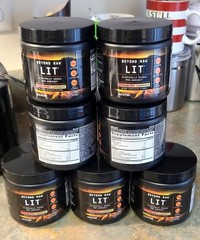 Beyond Raw LIT Pre Workout Strawberry Lemonade 15 Servings Exp 02/2028 Lot Of 7