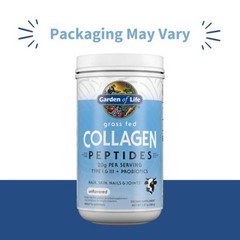 1/28 Garden of Life Grass Fed Collagen Peptides Powder Unflavored Collagen Powde