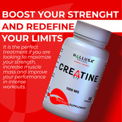 CREATINE Monohydrate 180 Capsules – Treatment Gym – Performance & Muscle Growth