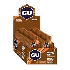GU Energy Original Sports Nutrition 24 Count (Pack of 1), Caramel Macchiato