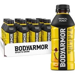 BODYARMOR Tropical Punch Sports Drink 16 oz Electrolyte Hydration 12 Pack