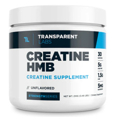 Transparent Labs – Creatine Monohydrate HMB Powder Muscle Strength Unflavored