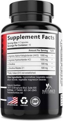 Nitric Oxide Booster Extra Strength 3000mg – L Arginine 3X Strength Nitric Oxide