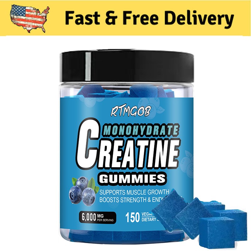 150 Counts Creatine Monohydrate Gummies – Increase Strength and Build Muscle