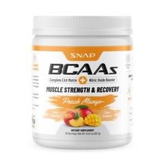 BCAA Powder Peach Mango Post Workout Muscle Strength & Recovery – 30 Servings