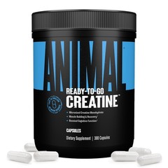Animal Micronized Creatine Monohydrate Capsules – 300 Caps, 2500mg per Servin…