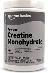 NEW Amazon Basics Creatine Monohydrate Powder, 10.58 oz, 60 Servings