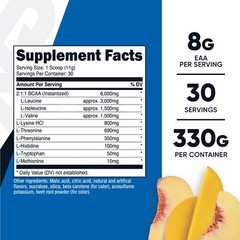 Nutricost EAA Powder 30 Servings (Peach Mango) – Essential Amino Acids